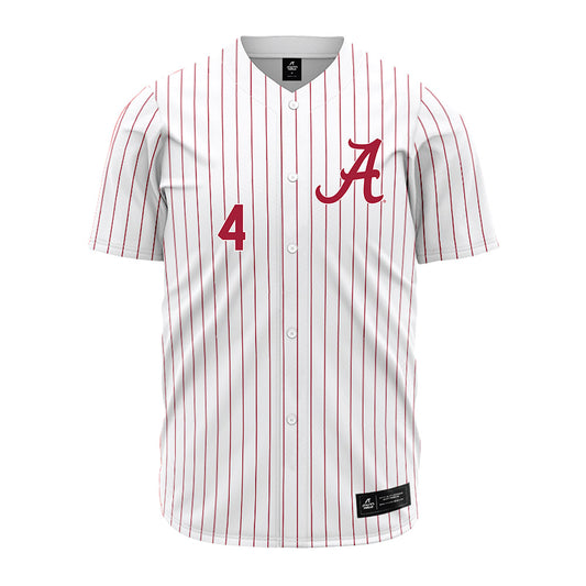 Alabama - NCAA Baseball : Riley Quick - Pinstripe Jersey-0