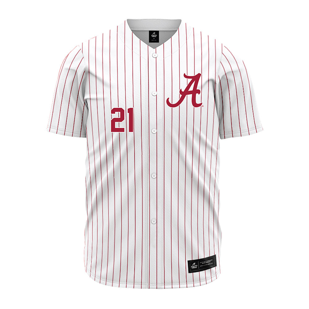 Alabama - NCAA Baseball : Brennen Norton - Pinstripe Jersey-1