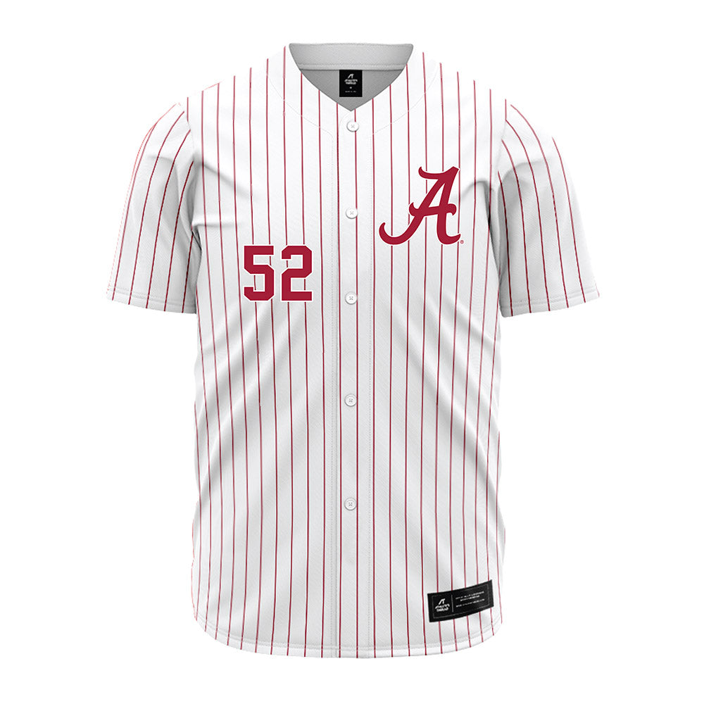 Alabama - NCAA Baseball : Ashton Alston - Pinstripe Jersey-1