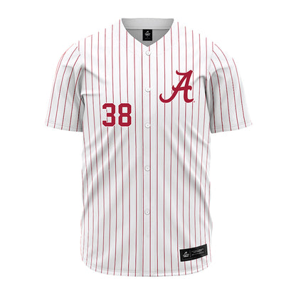 Alabama - NCAA Baseball : Zach Kittrell - Pinstripe Jersey-1