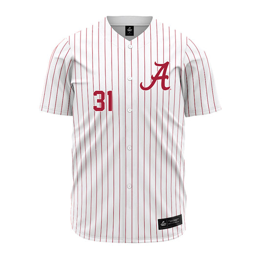 Alabama - NCAA Baseball : Jon Young Jr. - Pinstripe Jersey-0