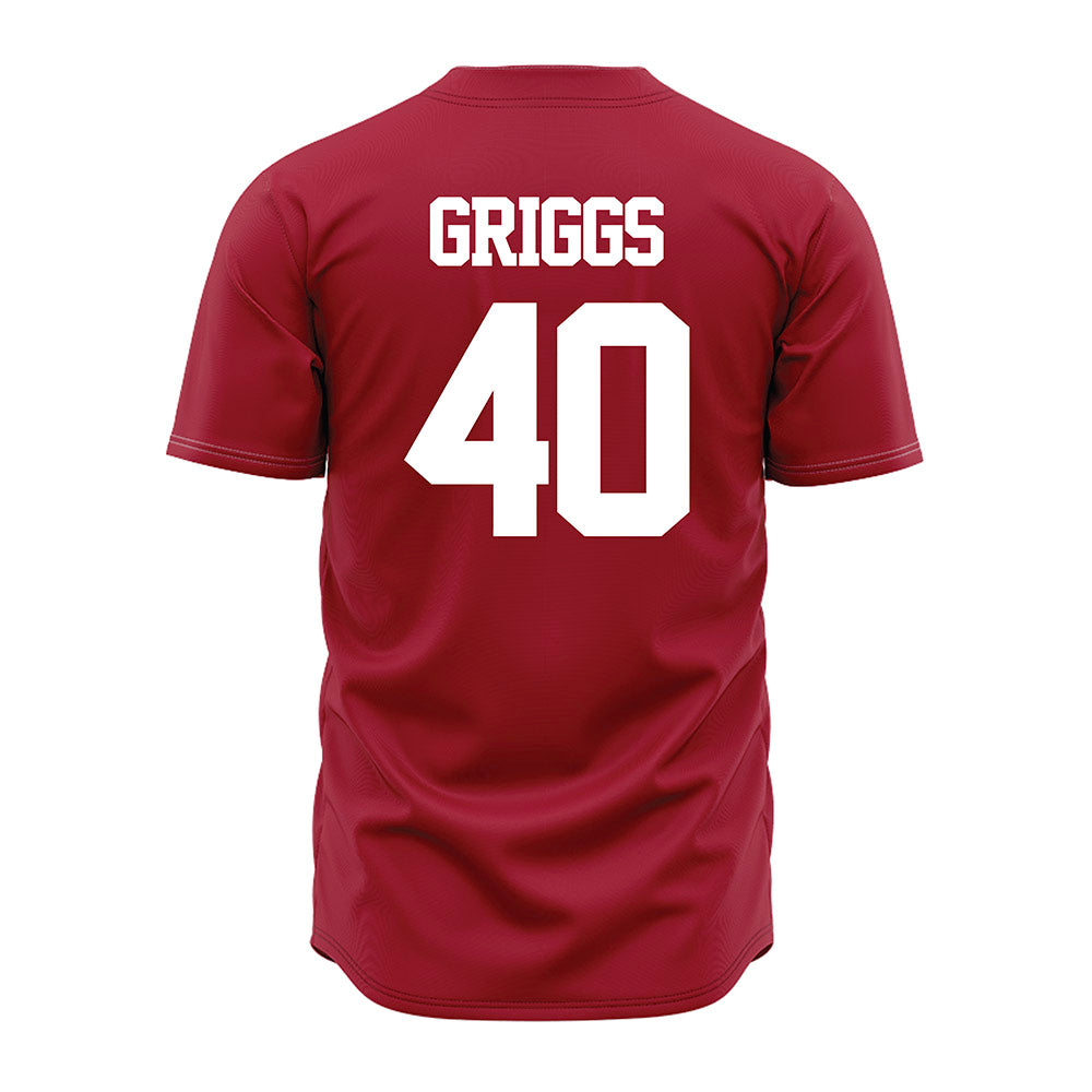 Alabama - NCAA Baseball : Sean Griggs - Crimson Jersey-1