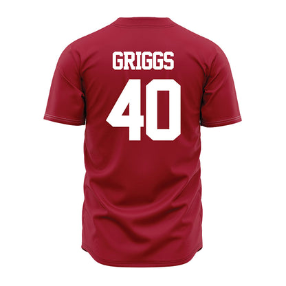 Alabama - NCAA Baseball : Sean Griggs - Crimson Jersey-1