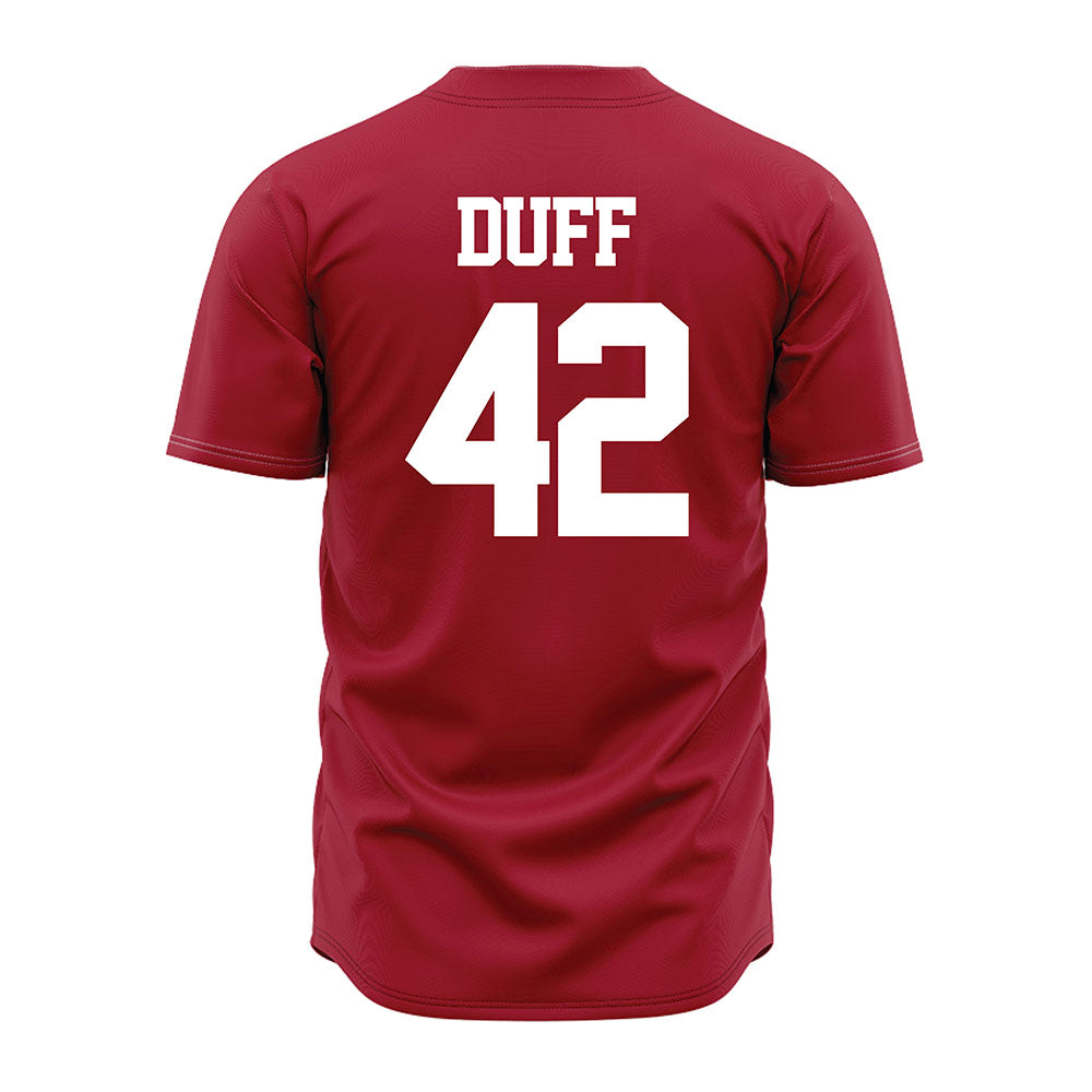 Alabama - NCAA Baseball : Ahmaad Duff - Crimson Jersey-1