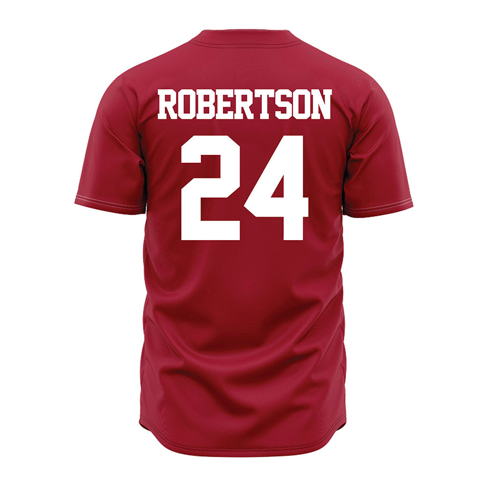 Alabama - NCAA Baseball : Tate Robertson - Crimson Jersey-1