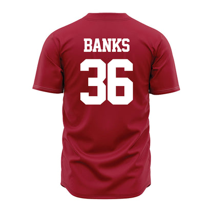 Alabama - NCAA Baseball : Hagan Banks - Crimson Jersey-1