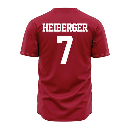 Alabama - NCAA Baseball : Matthew Heiberger - Crimson Jersey-1
