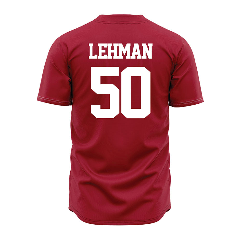 Alabama - NCAA Baseball : Connor Lehman - Crimson Jersey-1