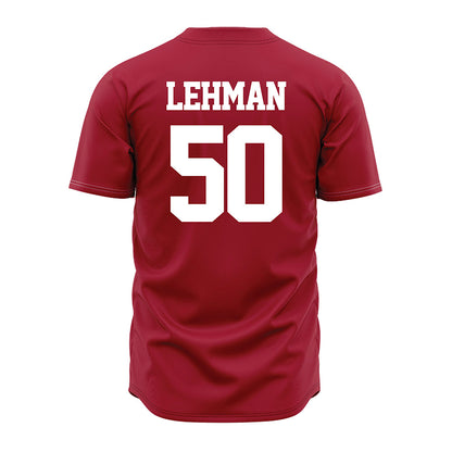 Alabama - NCAA Baseball : Connor Lehman - Crimson Jersey-1