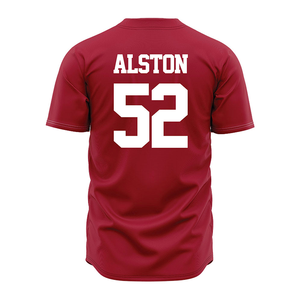 Alabama - NCAA Baseball : Ashton Alston - Crimson Jersey-1
