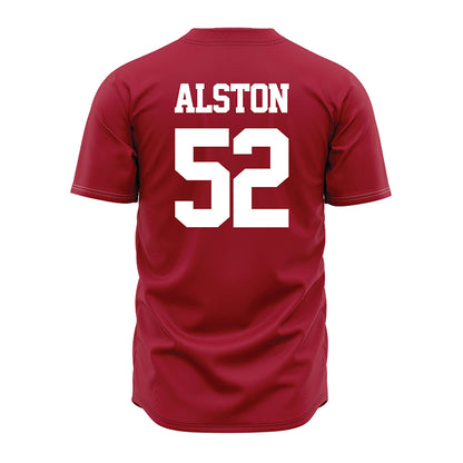 Alabama - NCAA Baseball : Ashton Alston - Crimson Jersey-1