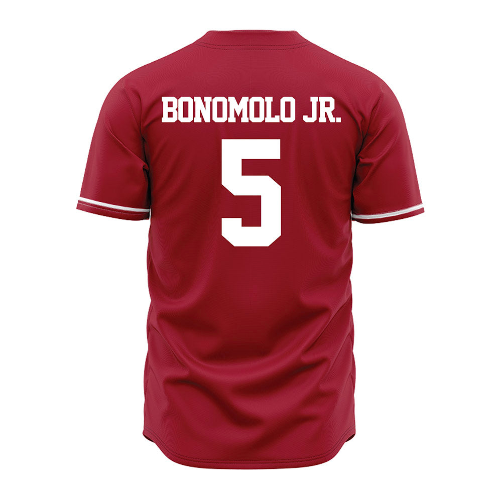 Alabama - NCAA Baseball : Richie Bonomolo Jr. - Cardinal Jersey-3