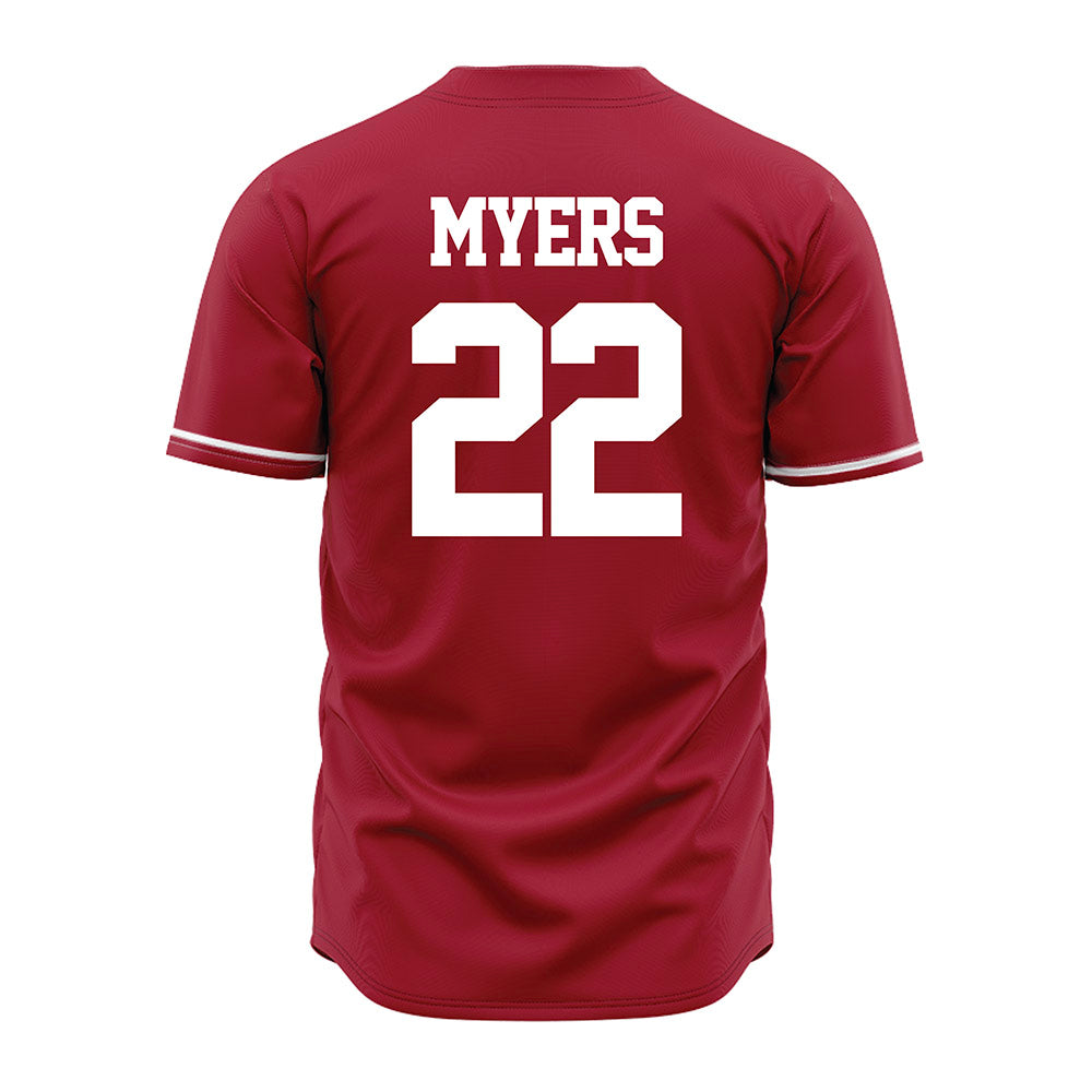 Alabama - NCAA Baseball : Braylon Myers - Cardinal Jersey-3