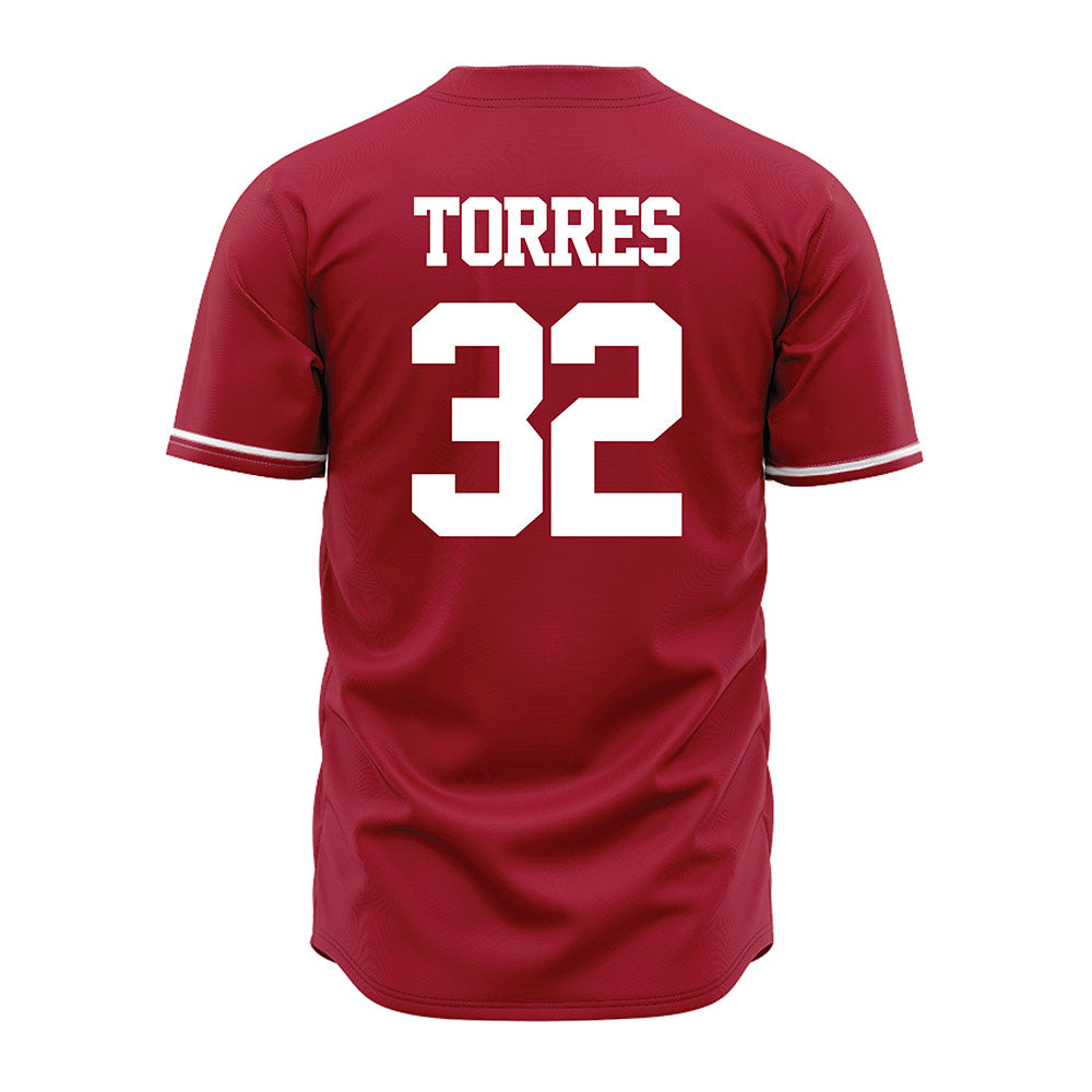 Alabama - NCAA Baseball : Jason Torres - Cardinal Jersey-3