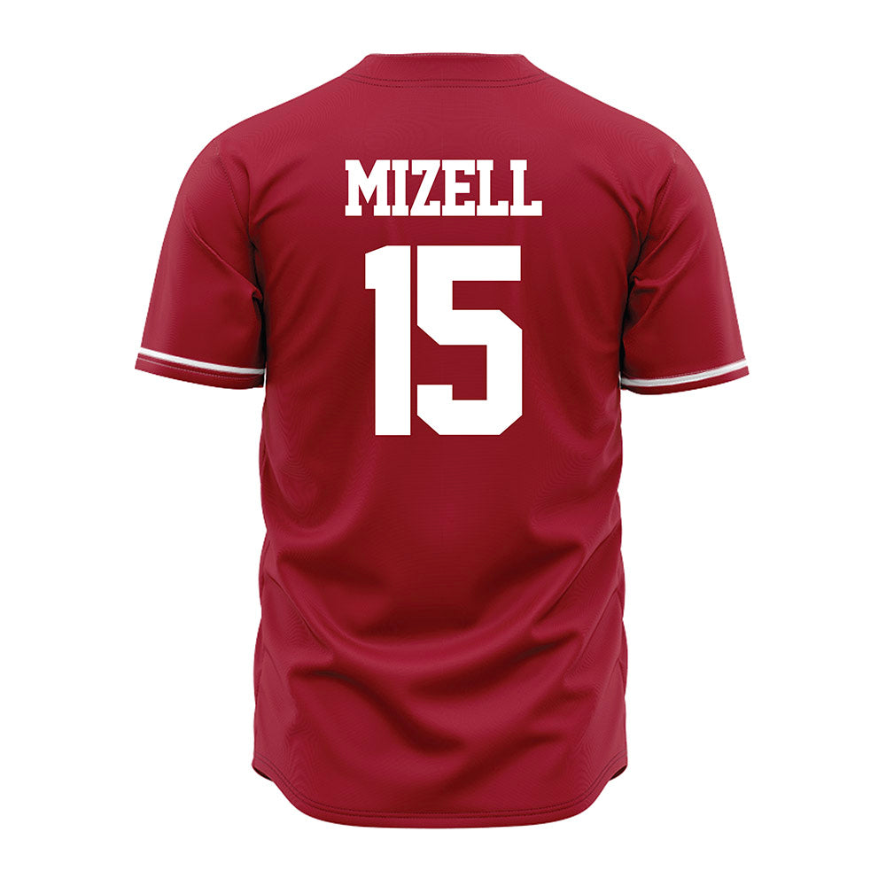 Alabama - NCAA Baseball : Coleman Mizell - Cardinal Jersey-2