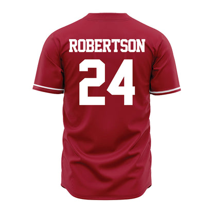 Alabama - NCAA Baseball : Tate Robertson - Cardinal Jersey-2