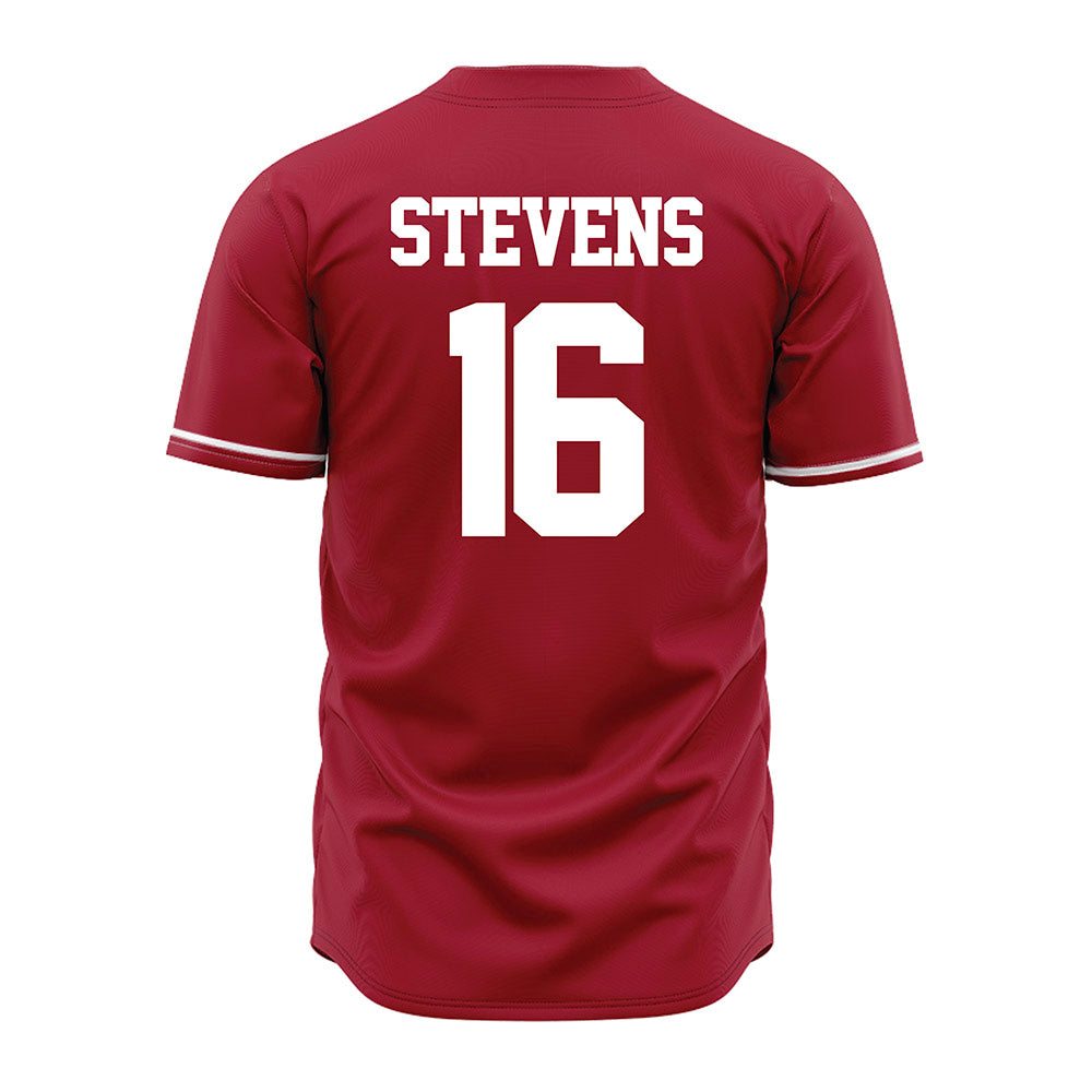 Alabama - NCAA Baseball : Jonathan Stevens - Cardinal Jersey-2