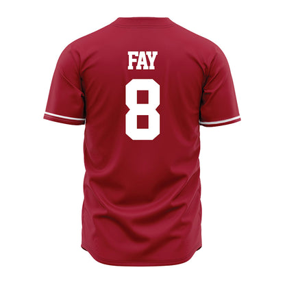Alabama - NCAA Baseball : Tyler Fay - Cardinal Jersey-2
