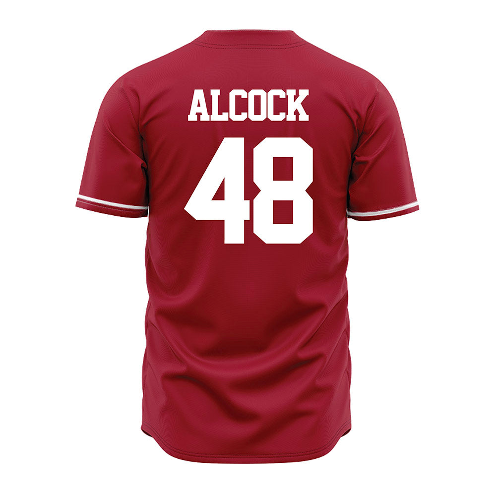 Alabama - NCAA Baseball : Bobby Alcock - Cardinal Jersey-2