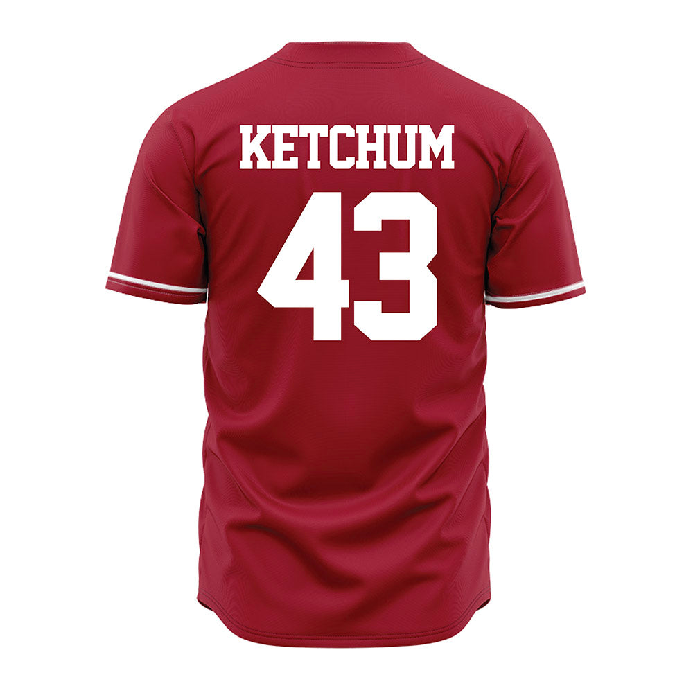Alabama - NCAA Baseball : Jack Ketchum - Cardinal Jersey-2