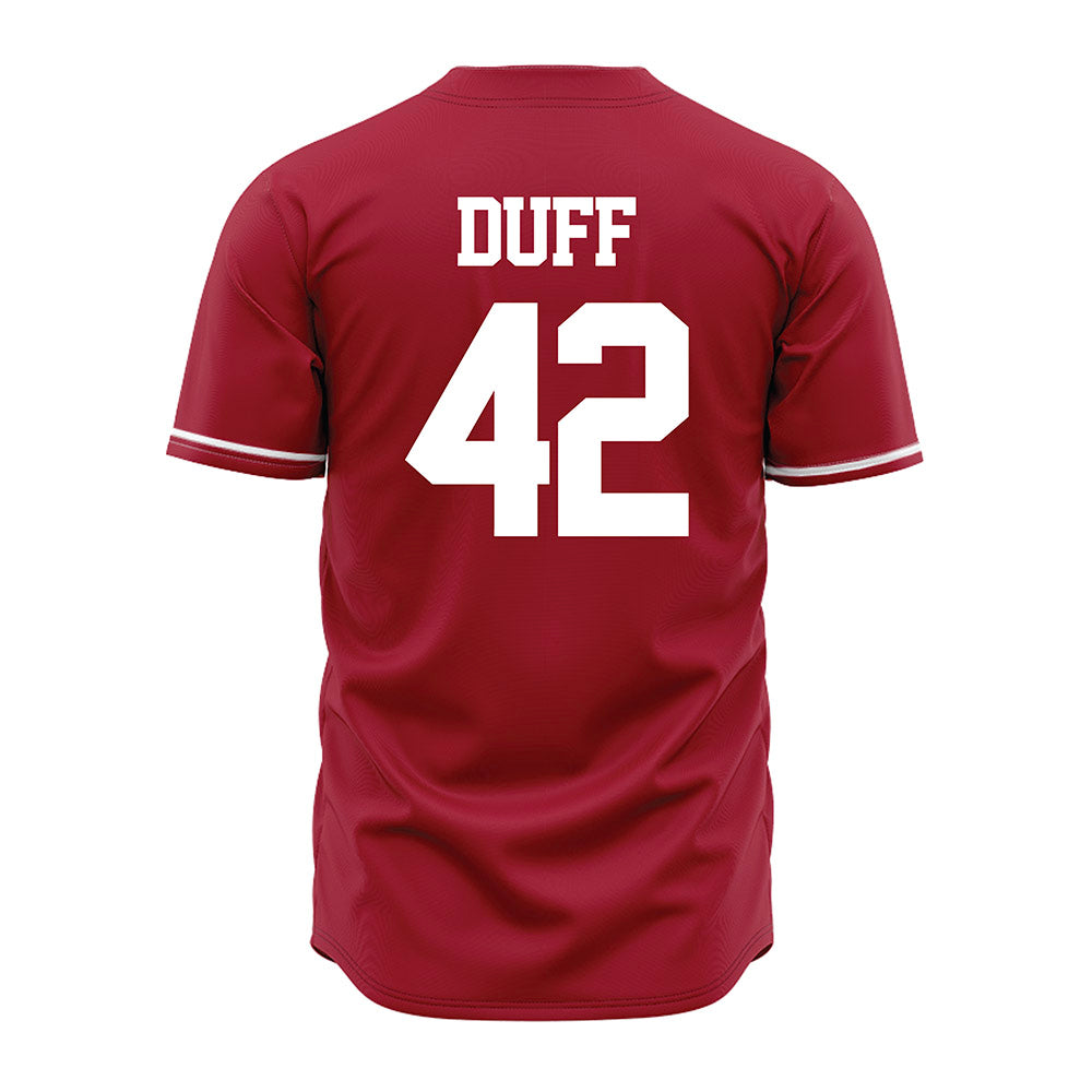 Alabama - NCAA Baseball : Ahmaad Duff - Cardinal Jersey-2