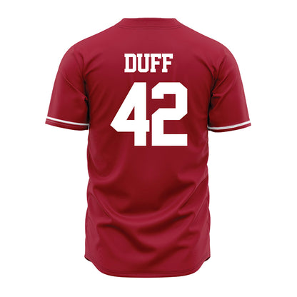 Alabama - NCAA Baseball : Ahmaad Duff - Cardinal Jersey-2