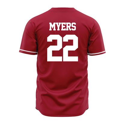Alabama - NCAA Baseball : Braylon Myers - Cardinal Jersey-2
