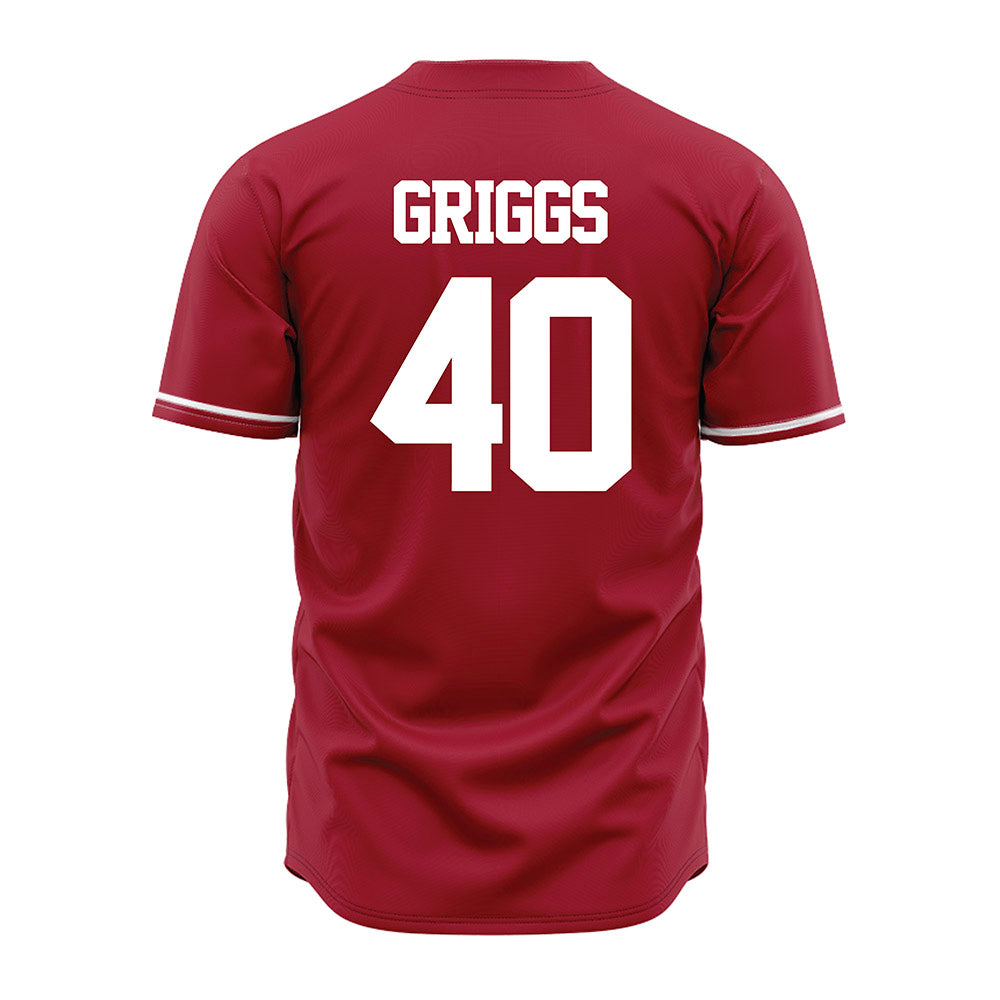 Alabama - NCAA Baseball : Sean Griggs - Cardinal Jersey-2