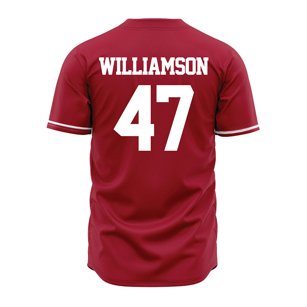 Alabama - NCAA Baseball : Jojo Williamson - Cardinal Jersey-2