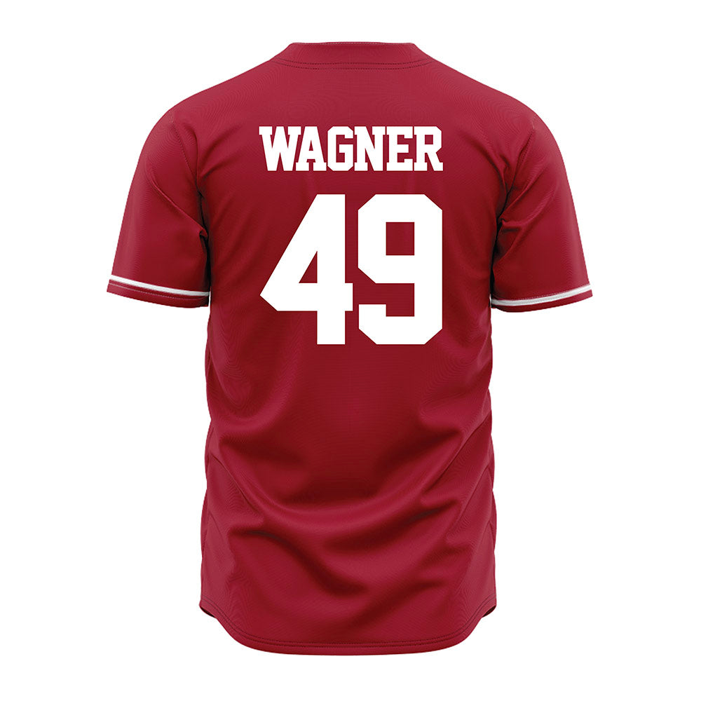 Alabama - NCAA Baseball : Nash Wagner - Cardinal Jersey-2