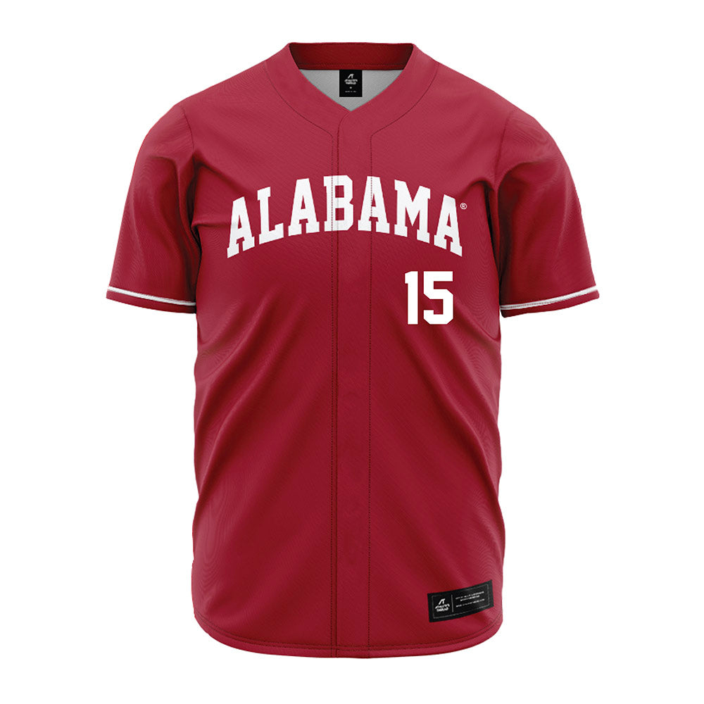 Alabama - NCAA Baseball : Coleman Mizell - Cardinal Jersey-1