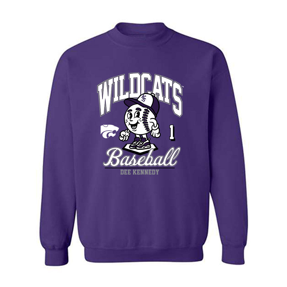 Kansas State - NCAA Baseball : Dee Kennedy - Fashion Shersey Crewneck Sweatshirt-0