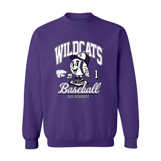 Kansas State - NCAA Baseball : Dee Kennedy - Fashion Shersey Crewneck Sweatshirt-0