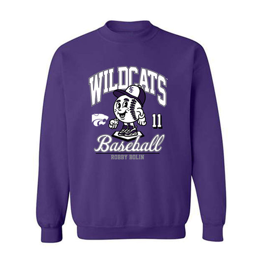 Kansas State - NCAA Baseball : Robby Bolin - Fashion Shersey Crewneck Sweatshirt-0