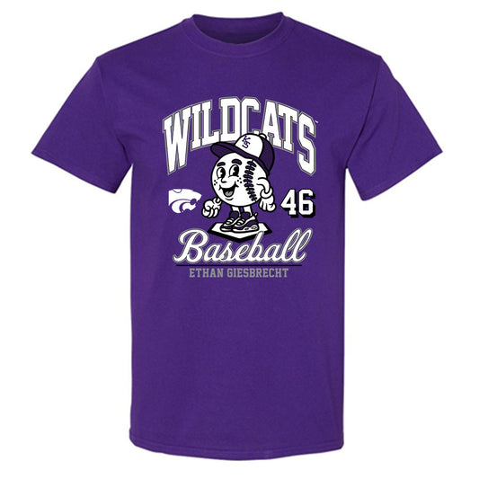 Kansas State - NCAA Baseball : Ethan Giesbrecht - Fashion Shersey T-Shirt-0