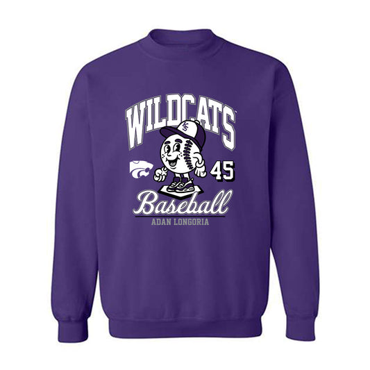 Kansas State - NCAA Baseball : Adan Longoria - Fashion Shersey Crewneck Sweatshirt-0