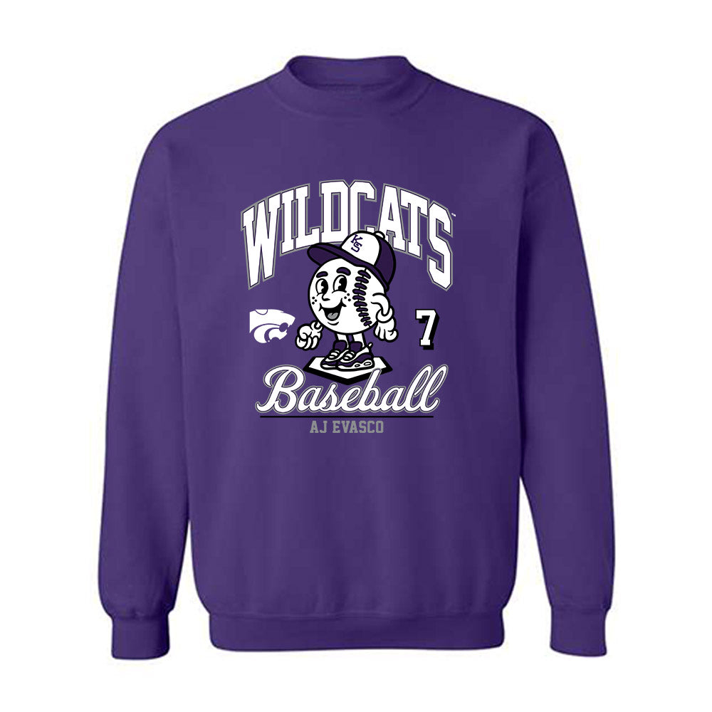 Kansas State - NCAA Baseball : Aj Evasco - Fashion Shersey Crewneck Sweatshirt-0