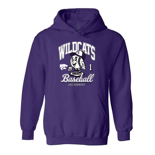 Kansas State - NCAA Baseball : Dee Kennedy - Fashion Shersey Hooded Sweatshirt-0