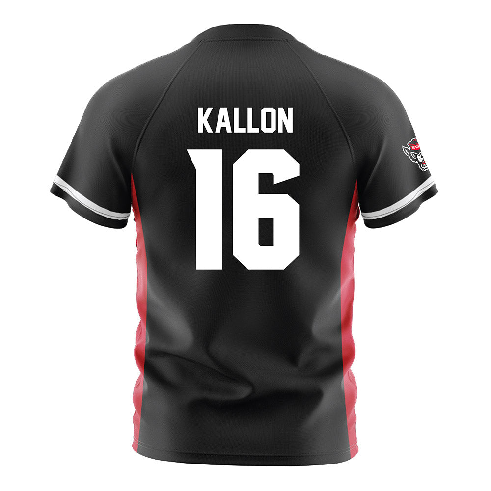NC State - NCAA Men's Soccer : Mohamed Kallon - Black Soccer Jersey-1