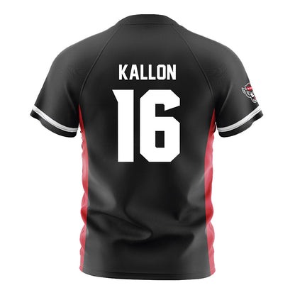 NC State - NCAA Men's Soccer : Mohamed Kallon - Black Soccer Jersey-1