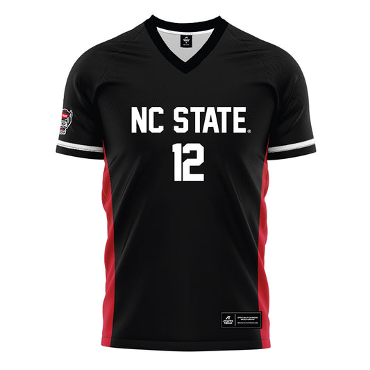 NC State - NCAA Men's Soccer : Tyler Caton - Black Soccer Jersey-0