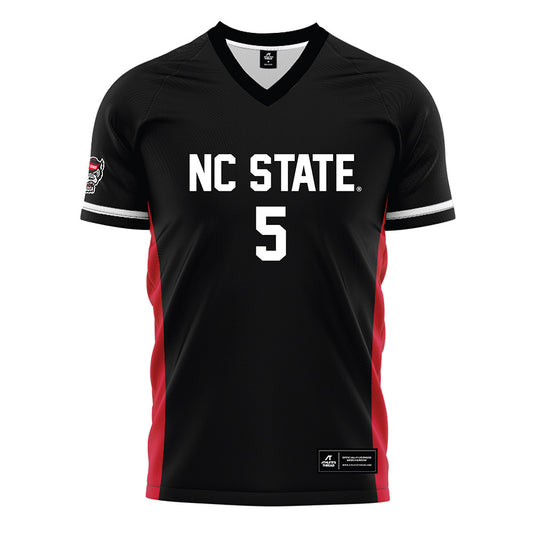 NC State - NCAA Men's Soccer : Thomas Lamaille - Black Soccer Jersey-0