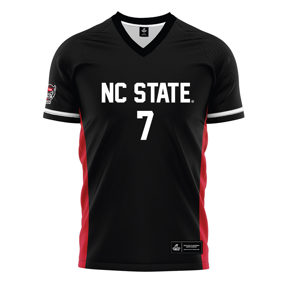 NC State - NCAA Men's Soccer : Donavan Phillip - Black Soccer Jersey-0