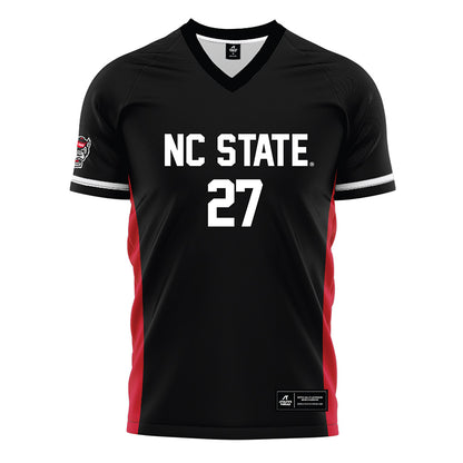 NC State - NCAA Men's Soccer : Nakai Antoine - Black Soccer Jersey-0