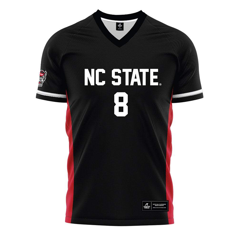 NC State - NCAA Men's Soccer : Justin McLean - Black Soccer Jersey-0
