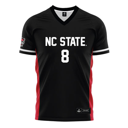 NC State - NCAA Men's Soccer : Justin McLean - Black Soccer Jersey-0
