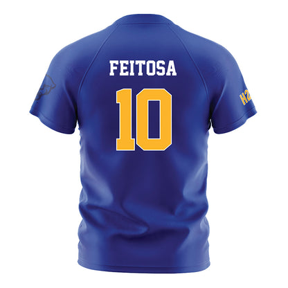 Pittsburgh - NCAA Men's Soccer : Guilherme Feitosa - Blue Soccer Jersey