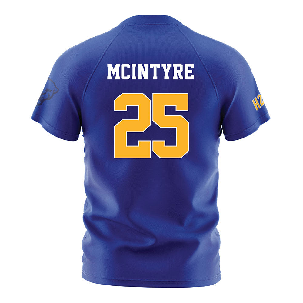 Pittsburgh - NCAA Men's Soccer : Eben McIntyre - Blue Soccer Jersey