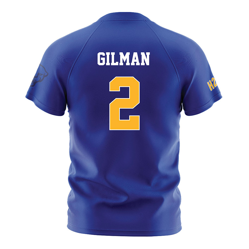 Pittsburgh - NCAA Men's Soccer : Jackson Gilman - Blue Soccer Jersey-1