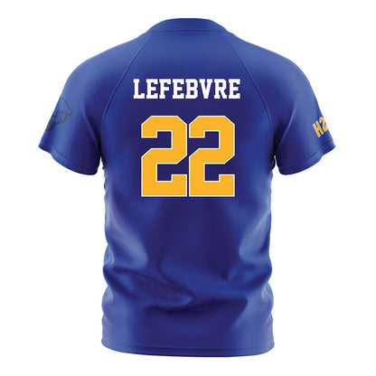 Pittsburgh - NCAA Men's Soccer : Mathys Lefebvre - Blue Soccer Jersey